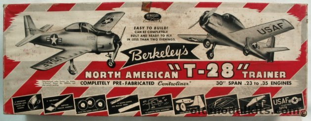 Berkeley North American T-28 Trainer Flying Model Airplane Kit plastic model kit